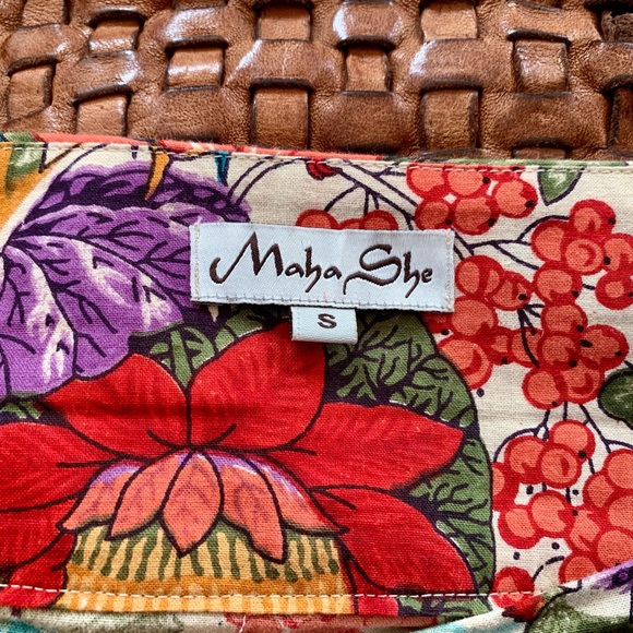 Maha She Floral Colorful Skirt - Picture 3 of 5